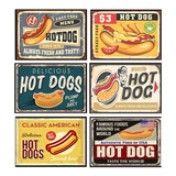 Quadros Hot dog Lanchonete Dogão Vintage