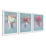 Quadros Lindas Mulheres Flores