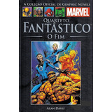 Quarteto Fantástico O Fim Alan Davis Coleção Oficial De Graphic Novels Marvel Salvat Capa Preta Novo