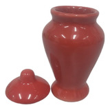Quartinha De Louça Vermelha S Asa Com 15cm Zp7