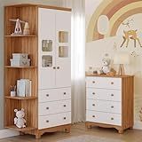 Quarto Bebê Completo Guarda Roupa Uli 2 Portas C Prateleiras Gaveteiro 4 Gavetas 100 Mdf