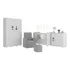 Quarto Completo C  Poltrona puff Pimpolho Multimóveis Mp4079 Cor Branco cinza