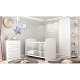 Quarto Completo João E Maria Com Guarda Roupa Cômoda E Berço Multimóveis Branco Colorido