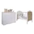 Quarto De Bebê Berço Capitone Cômoda Permobili Branco