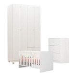 Quarto De Bebê Louise 4 Portas Com Berço Doce Sonho 100
