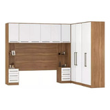 Quarto De Casal Guarda Roupa Modulado 10 Portas Big Shop