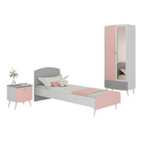 Quarto Infantil Completo C colchão Doçura Multimóveis Mp4334