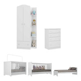 Quarto Infantil Completo Com Berço 3x1 Fg3033