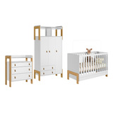 Quarto Infantil Fantasia Dormitório Armário Cômoda E Berço