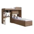 Quarto Juvenil Com Cama Alta Lion E Cama Tókio Montana Cor Art In Móveis Montana