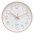 Quartz Relógio Parede 25cm Rose Gold Moderno Silencio Cozinha Sala Cor Do Fundo Branco