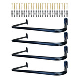 Quatro Araras Cabideiros Fixos De Parede Lojacloset 60cm