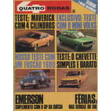 Quatro Rodas N 179 Maverick 2 3 Fusca 1600 Chevette Especial