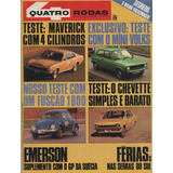 Quatro Rodas N 179 Maverick 2 3 Fusca 1600 Chevette Especial