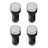 Quatro Sinaleiros Bicolor Led Vermelho E Amarelo 220vca 22mm