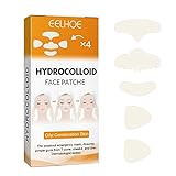 Qudai Hidrocolóide Face Acne Pimple Patch 5 Pcs/box (testa Patch + Nariz Patch + Bochecha Chin Patch + Bochecha Patch)