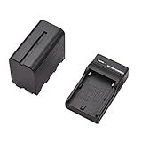 Qudai NP F960 NP F970 Bateria De Câmera E Kit De Carregador 1PC 7 2 V 7800mAh Grande Bateria Recarregável Com Substituição De Cabo USB Para SONY NP F550 F570 F750 F770 F960 F970 BD