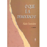 Que É A Democracia De Touraine Alain Editorial Editora Vozes Ltda Tapa Mole En Português 1996