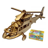 Quebra Cabeca 3d Helicoptero