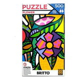 Quebra Cabeça 500 Peças Romero Britto Flowers Grow