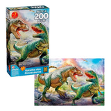 Quebra Cabeça Batalha Dos Dinossauros 200