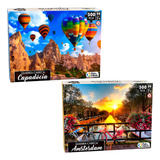Quebra Cabeça Capadócia Amsterdam 500 Peças Cada Brinquedo
