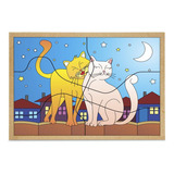 Quebra Cabeca Casal Gatos