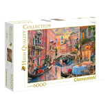 Quebra cabeça Clementoni High Quality Collection Venice Evening Sunset 36524 De 6000 Peças