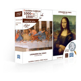 Quebra-cabeça Combo 1500+1000 Peças Leonardo Da Vinci