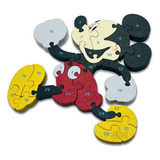 Quebra Cabeça De Madeira Mdf Mickey Disney 26 Peças Alfabeto