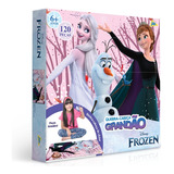 Quebra Cabeça Disney Frozen Grandão 120 Peças - Toyster