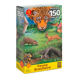 Quebra Cabeça Fauna Brasileira 150 Peças Grow Criança Puzzle
