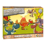 Quebra Cabeça Infantil Dinossauros 30 Peças Grandes - Mdf