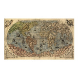 Quebra Cabeça Madeira Mapa Mundi 1565 Exclusivo P55