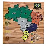 Quebra Cabeça Mapa Do Brasil Brinquedo