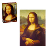 Quebra Cabeça Mona Lisa 1000 Pçs Quadro Obra Arte Da Vinci