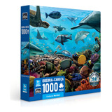 Quebra Cabeça Puzzle 1000 Pçs Criaturas Marinhas Game Office
