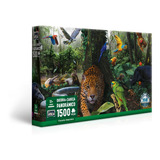 Quebra-cabeça Puzzle 1500 Pçs Floresta Amazônica Game Office