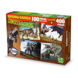 Quebra Cabeça Puzzle Dinossauros 4 Em