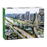 Quebra Cabeça São Paulo 1000 Peças Puzzle Ponte Estaiada Wtc