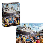 Quebra Cabeça Titanic 2000 Peças Navio Brinquedo Puzzle Grow
