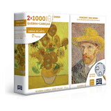 Quebra Cabeça Van Gogh Retrato Girassóis