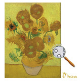 Quebra Cabeça Van Gogh Retrato Girassóis