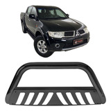 Quebra Mato L200 Triton 2010 2011 Para Choque Impulsão Preto