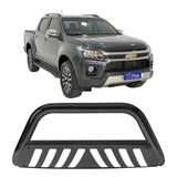 Quebra Mato S10 2021 2022 2023 Para Choque De Impulsão Preto