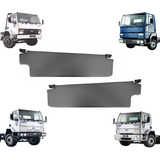 Quebra Sol Interno Ford Cargo 2001 02 03 04 05 06 Par Cinza