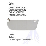 Quebra Sol Motorista Corsa Celta Prisma Classic Cinza Bolsa