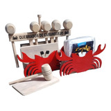 Quebrador Caranguejo E Porta Guardanapo