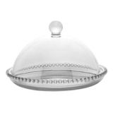 Queijeira Porta Queijo Tampa Pearl Cristal Wolff 20x12 28268