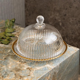 Queijeira Wolff Imperatriz De Cristal Fio De Ouro 20cm